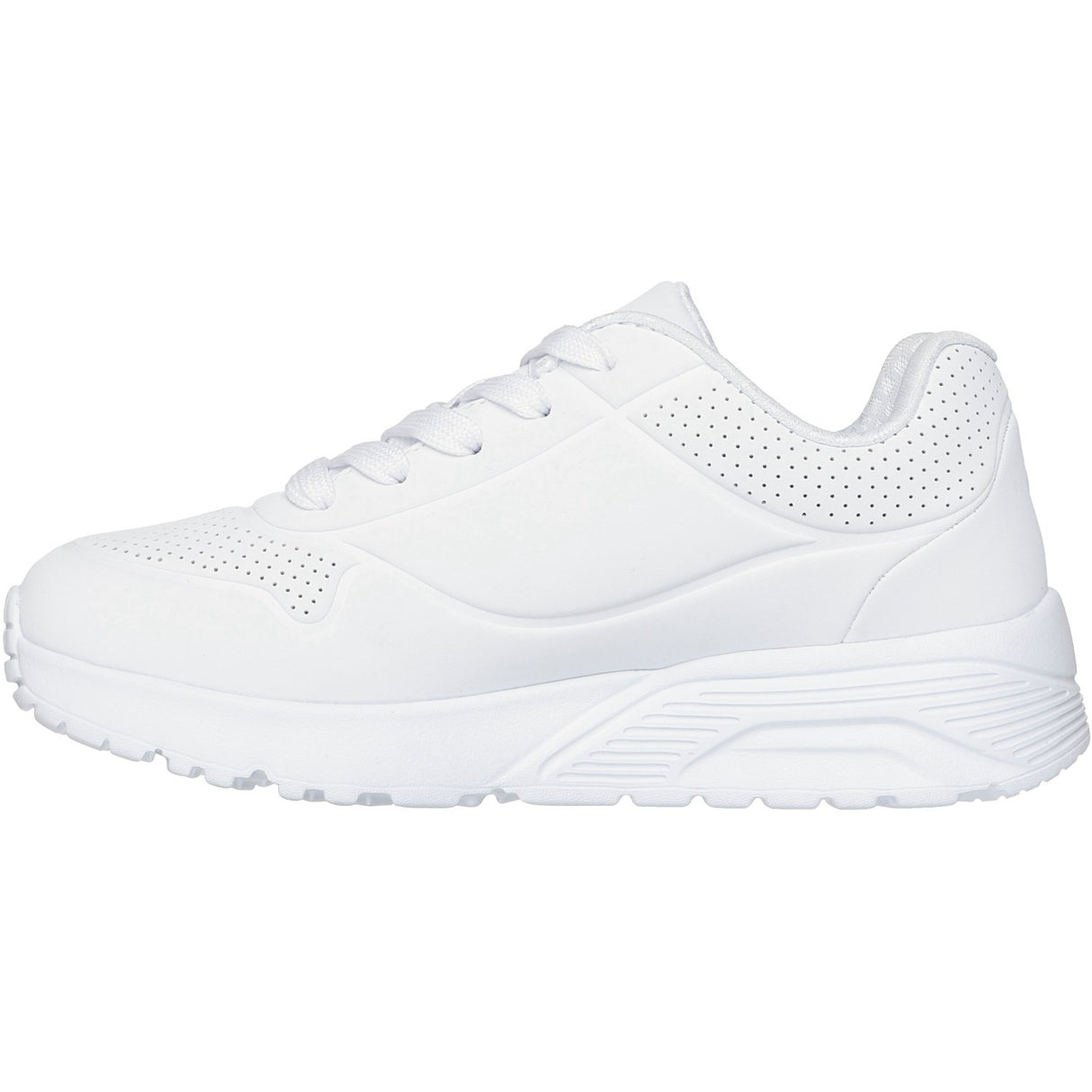 Skechers White Uno Lite - Metallic Joy