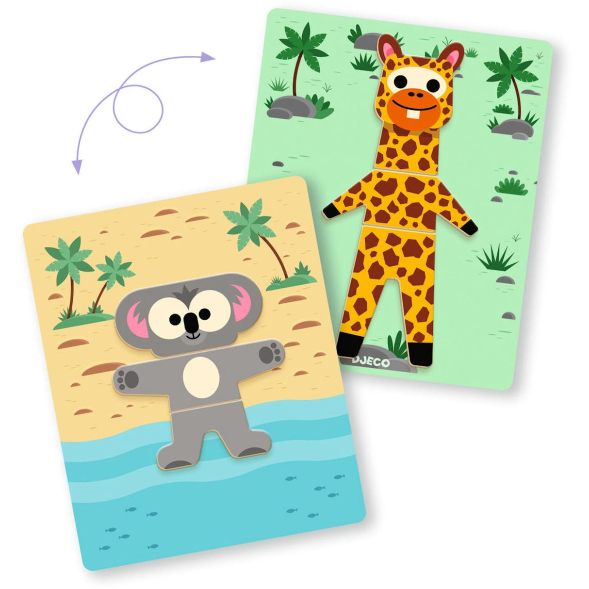 Djeco Inzebox Magnet Ben, Mix'N'Match