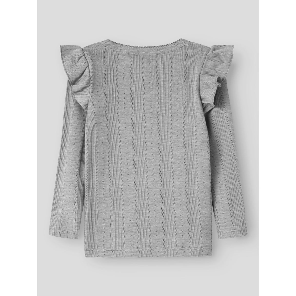 Name It Grey Melange Nmfjulia Ls Slim Topp Noos