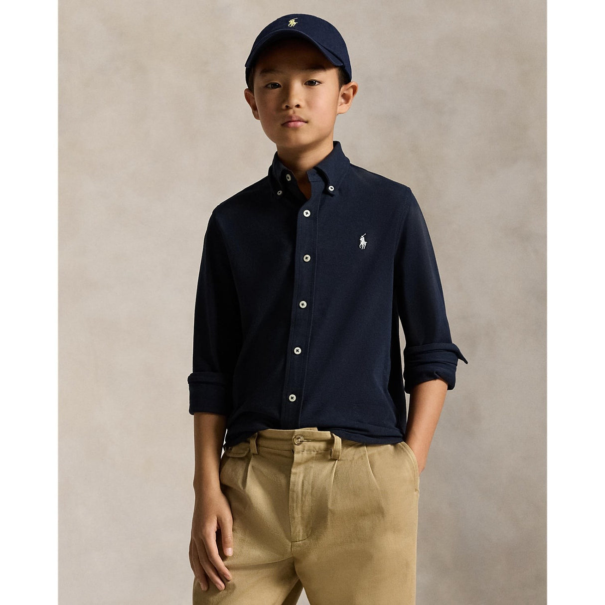 Polo Ralph Lauren Aviator Navy Sport Skjorta