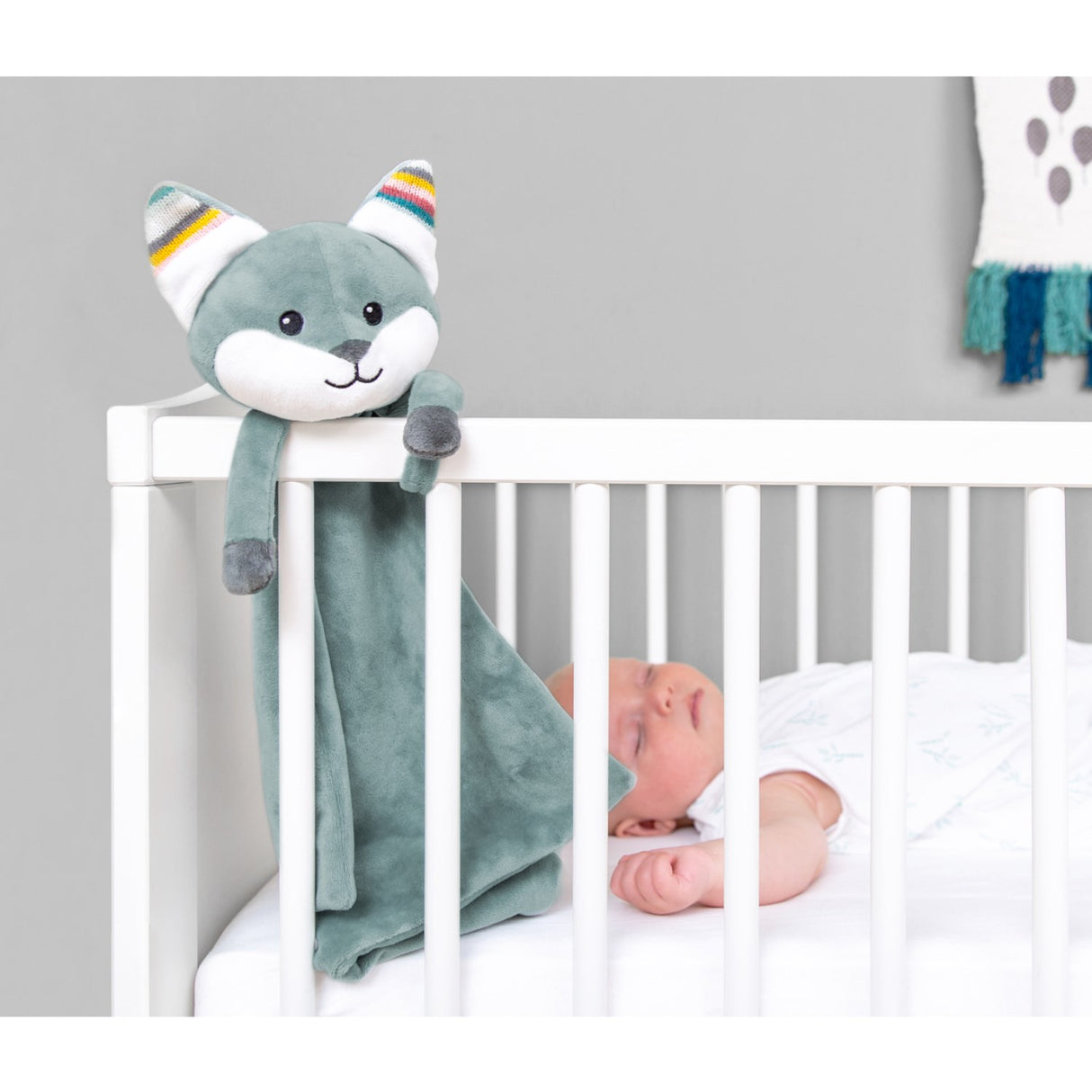 Zazu Green Felix The Fox Comforter With Sound