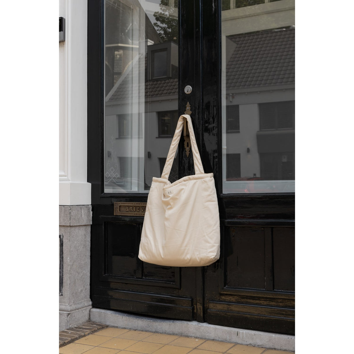 KAS Kopenhagen Beige Kas Multi Purpose Tote Med Fold