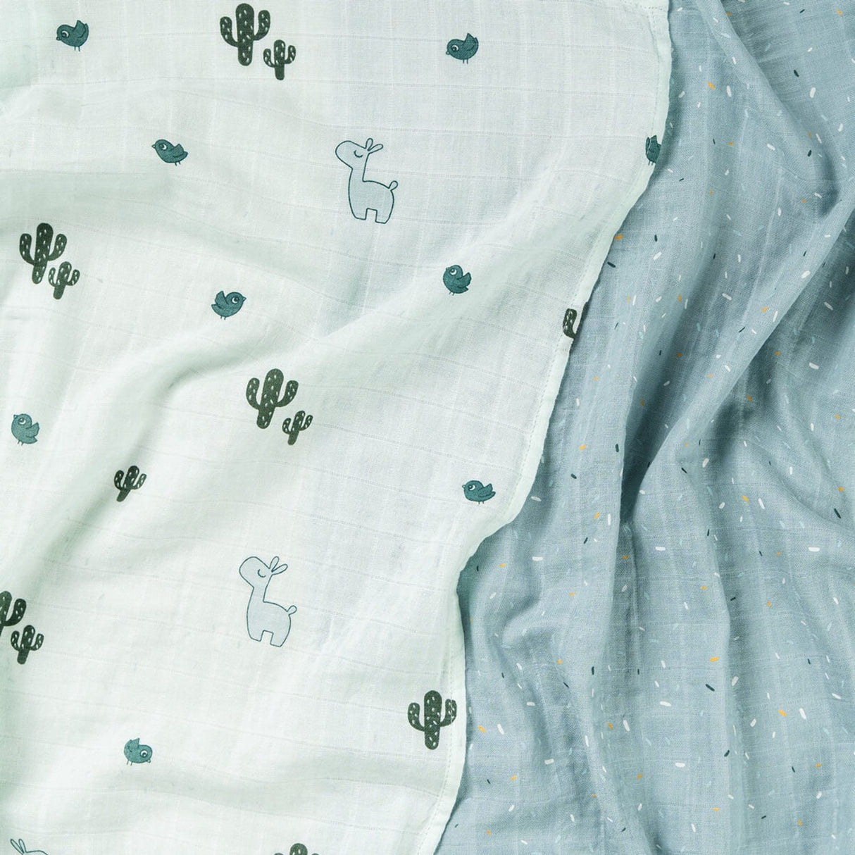 DonebyDeer Lalee Blue Muslinfilt 2-Pack