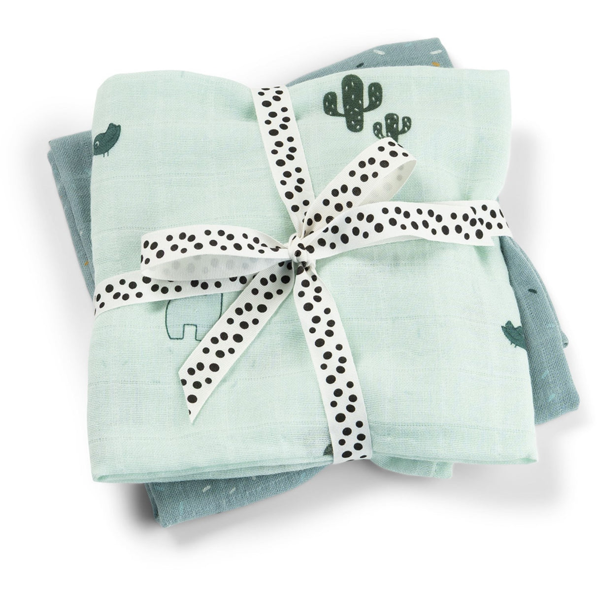 DonebyDeer Lalee Blue Muslinfilt 2-Pack