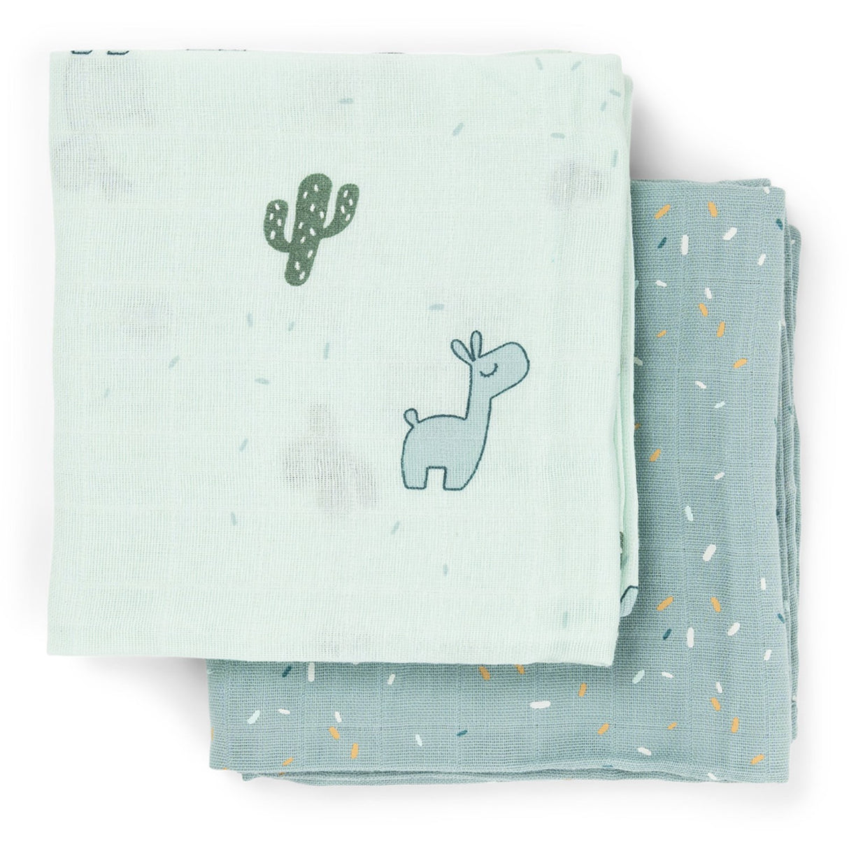 DonebyDeer Lalee Blue Muslinfilt 2-Pack