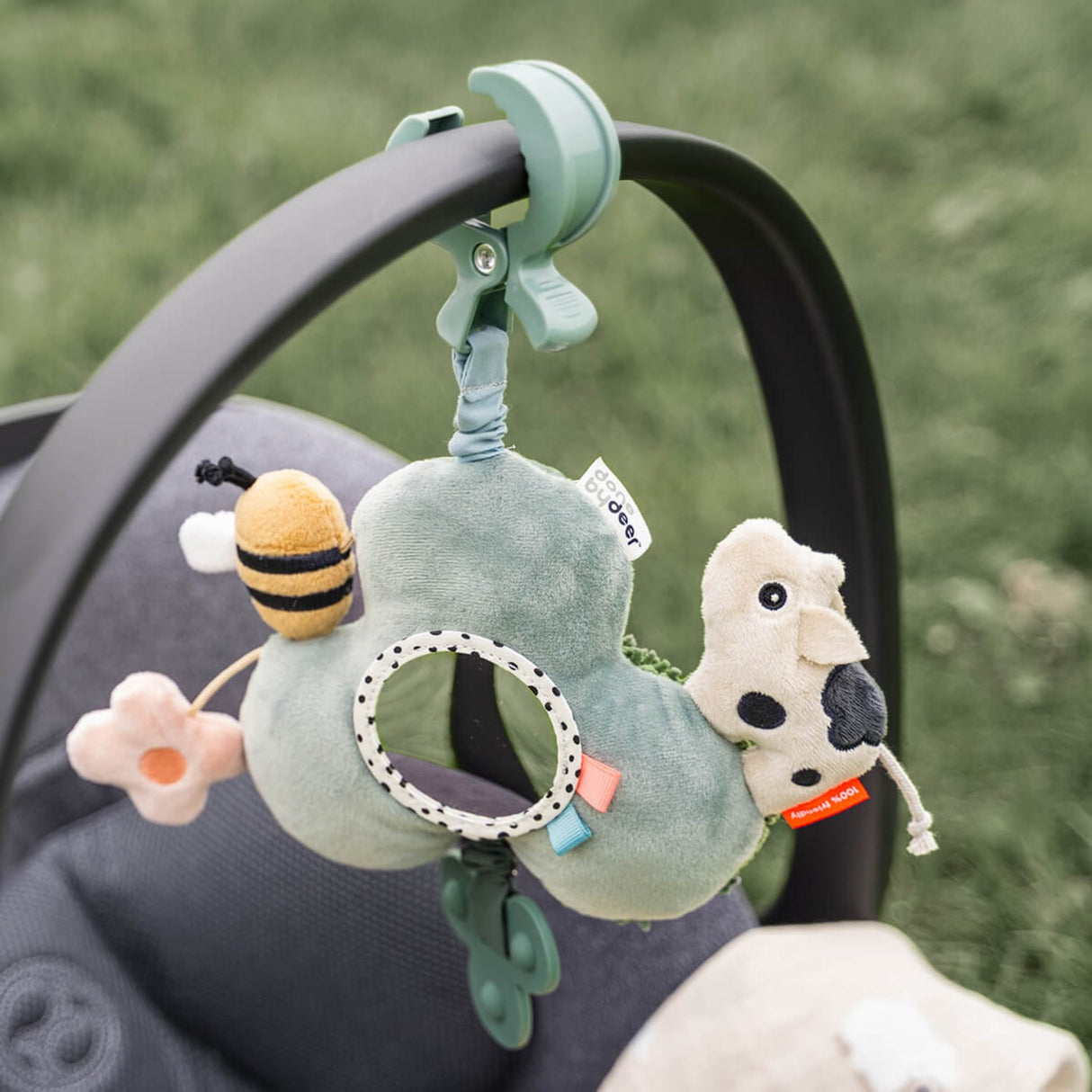 DonebyDeer Tiny Farm Green Aktivitetsspejl Med Clip