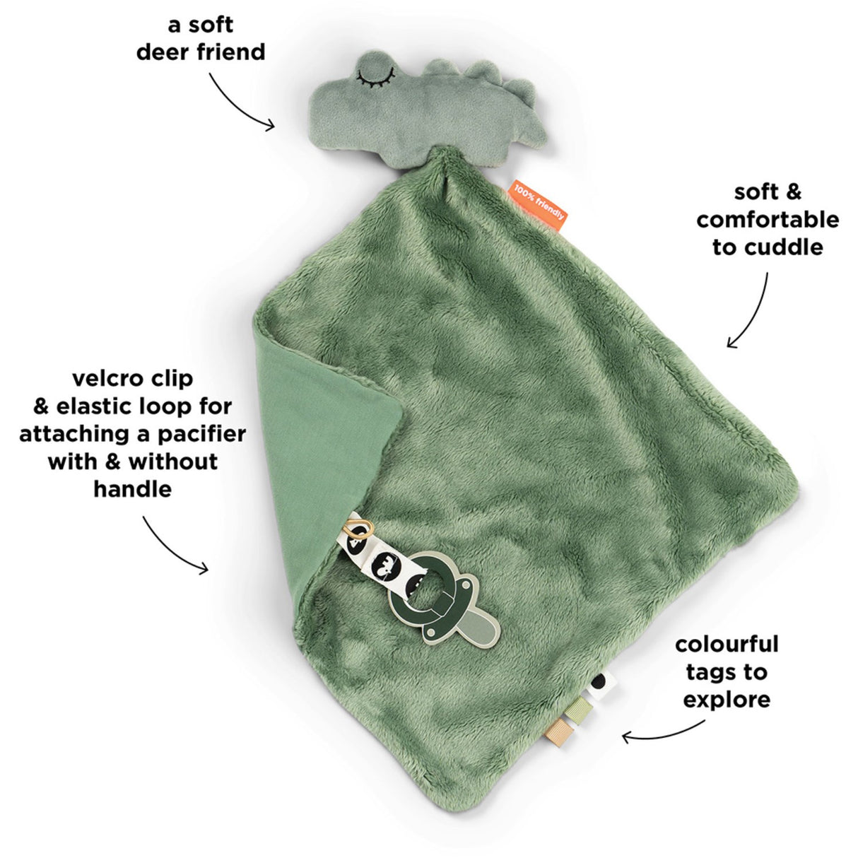 DonebyDeer Croco Green Snuttefilt