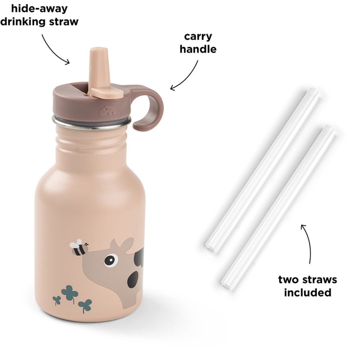 DonebyDeer Tiny Farm Powder Flaska Rustfrit Stål 350 Ml