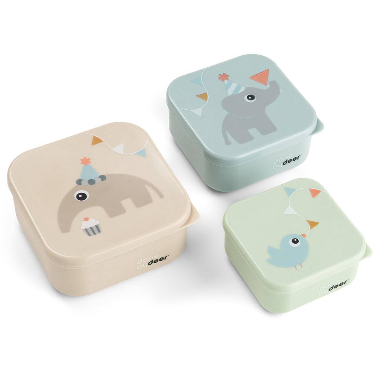 DonebyDeer Celebration Colour Mix Snack Spjällåda Sett 3-Pack