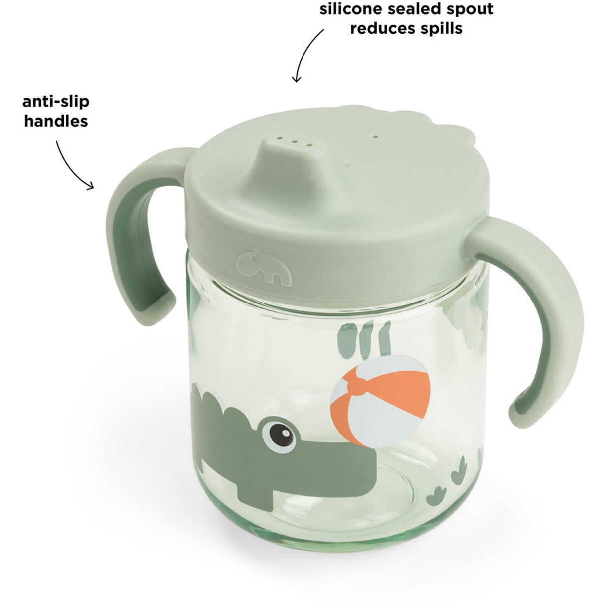 DonebyDeer Playground Green Læringstudkop 2 Håndtag