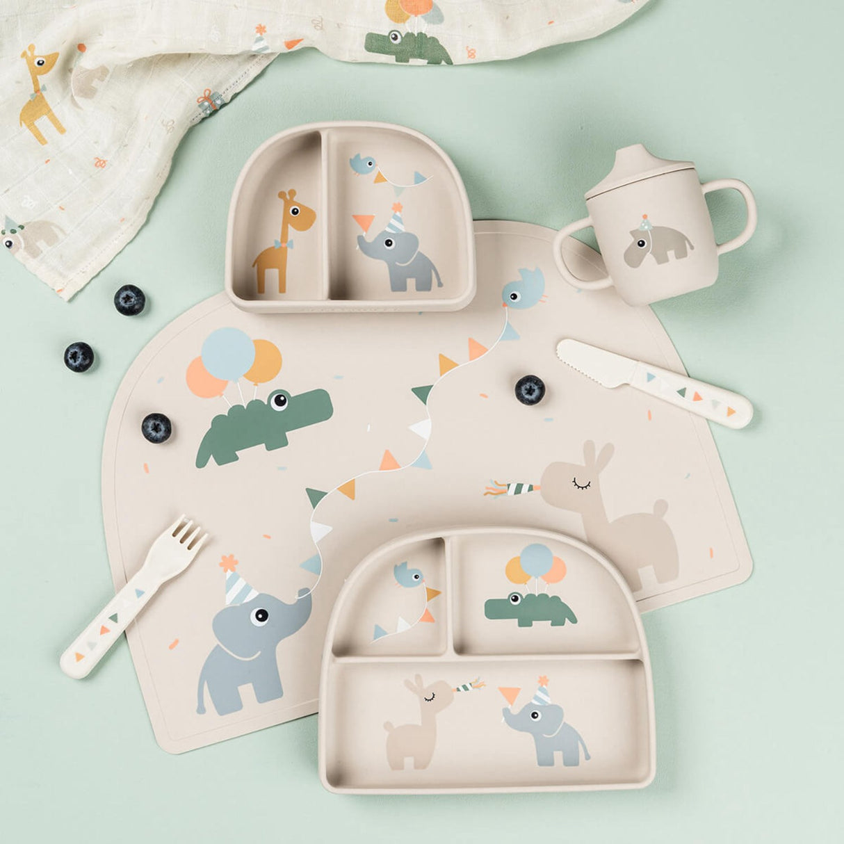 DonebyDeer Celebration Sand Silikon Tudkop 2 Håndtag