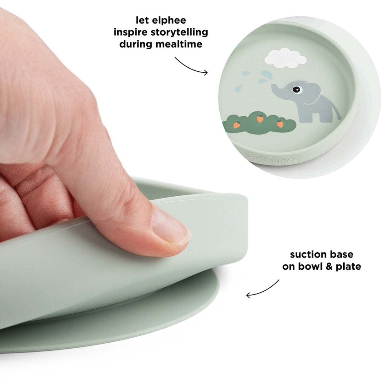 DonebyDeer Elphee Green Stick&Stay Matsalsset