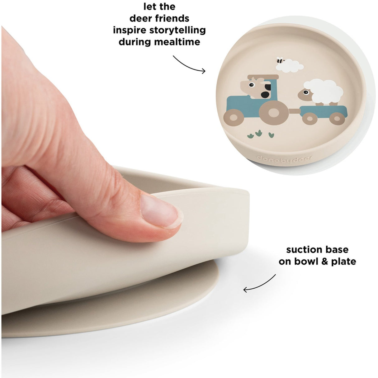 DonebyDeer Tiny Farm Sand Stick&Stay Matsalsset