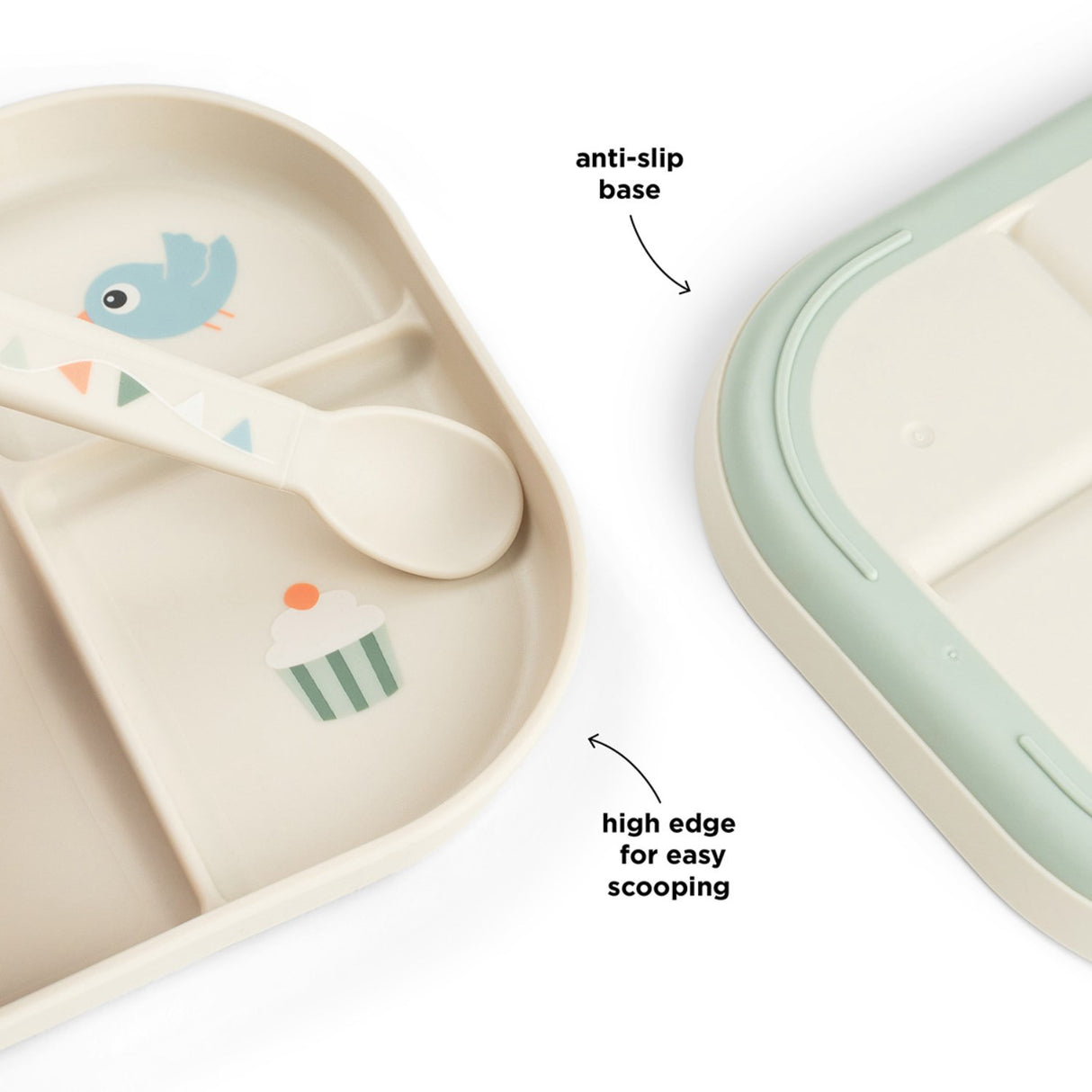 DonebyDeer Celebration Sand Foodie Inddelt Tallrik