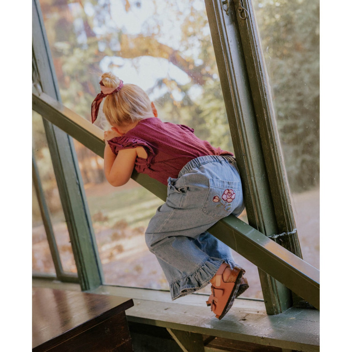 Fliink Medium Denim Blue Don Rose Byxor