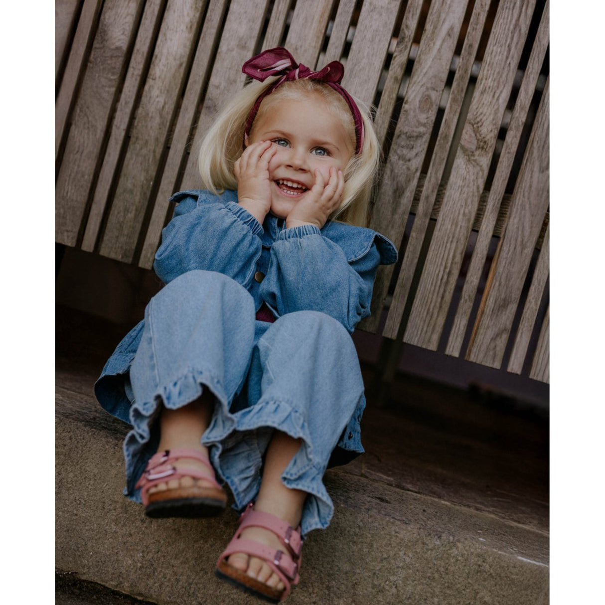 Fliink Medium Denim Blue Don Rose Byxor