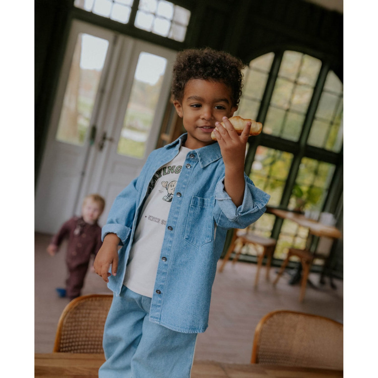 Fliink Medium Denim Blue Donny Blus