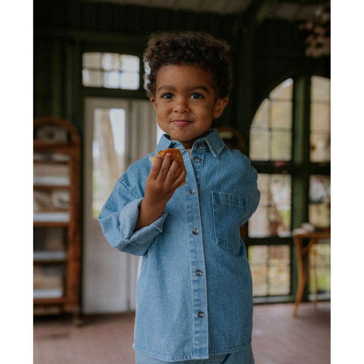 Fliink Medium Denim Blue Donny Blus