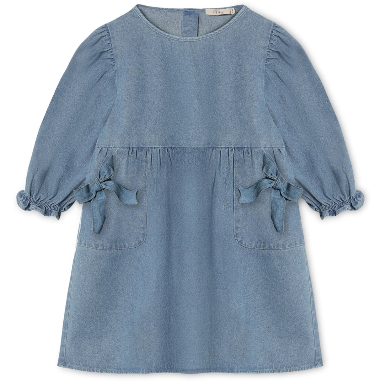 Fliink Medium Denim Blue Donny Ls Klänning
