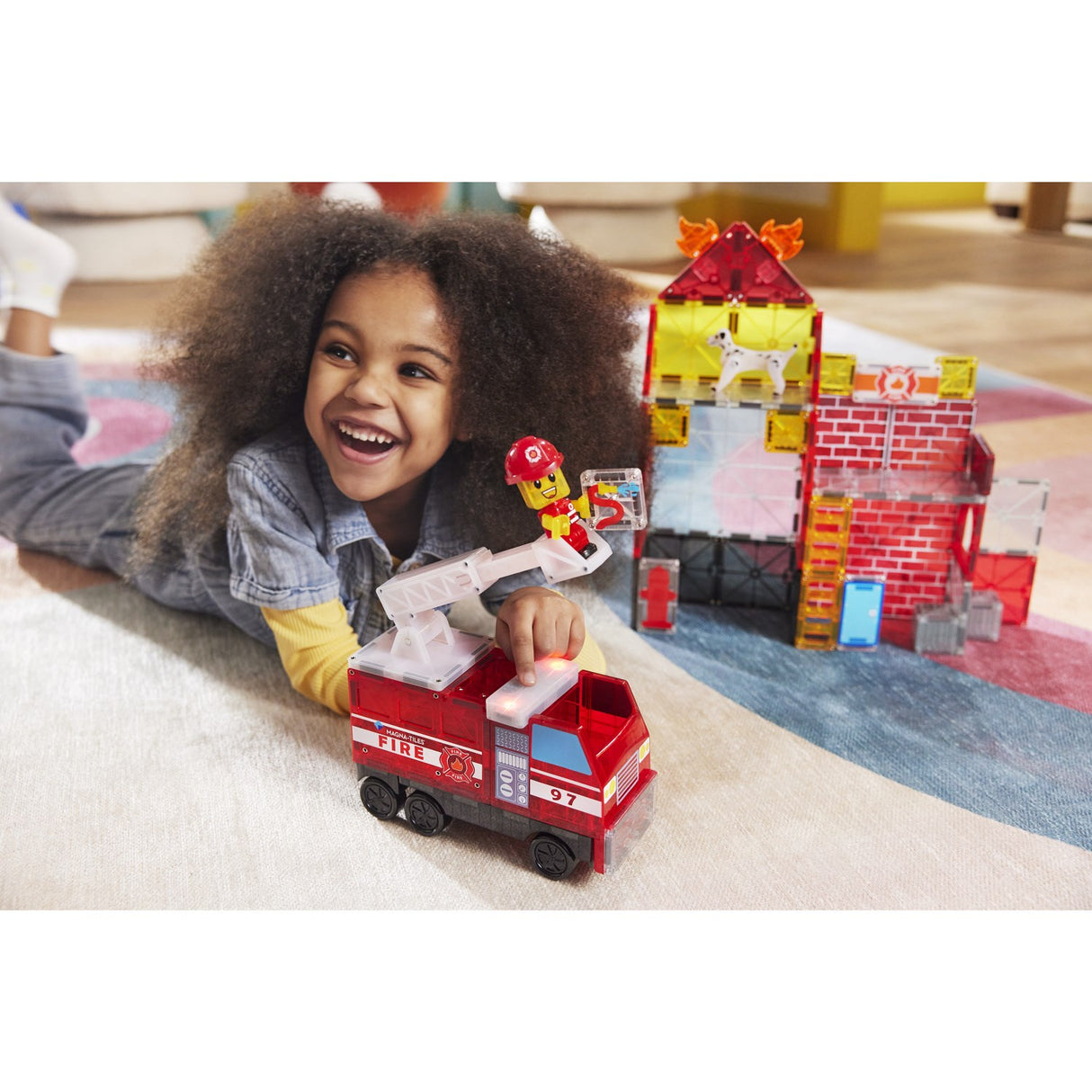 Magna-Tiles® Fire Station 50 Pcs