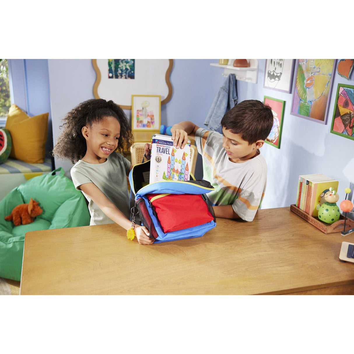 Magna-Tiles® Deluxe Travel Sett 55 Pcs(CDU)