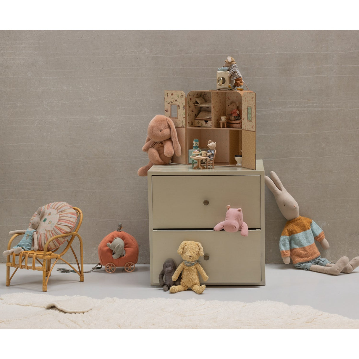 Maileg SuitCasa, Littlesøster Och Lillebror Mus