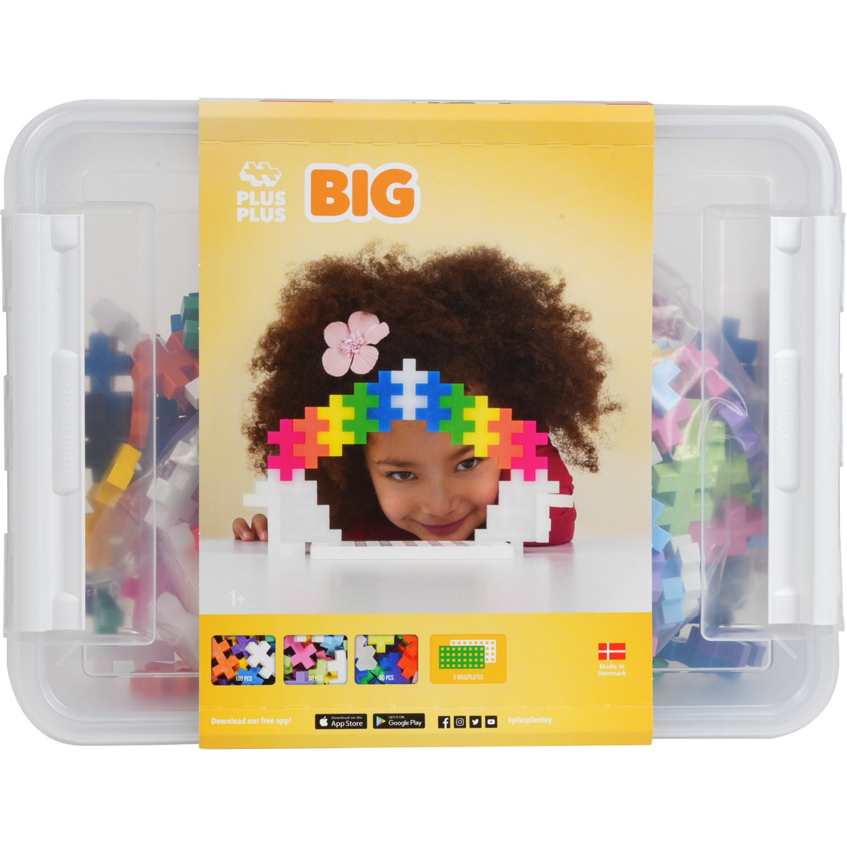 Plus-Plus BIG Förvaring Box Mix / 200 Pcs