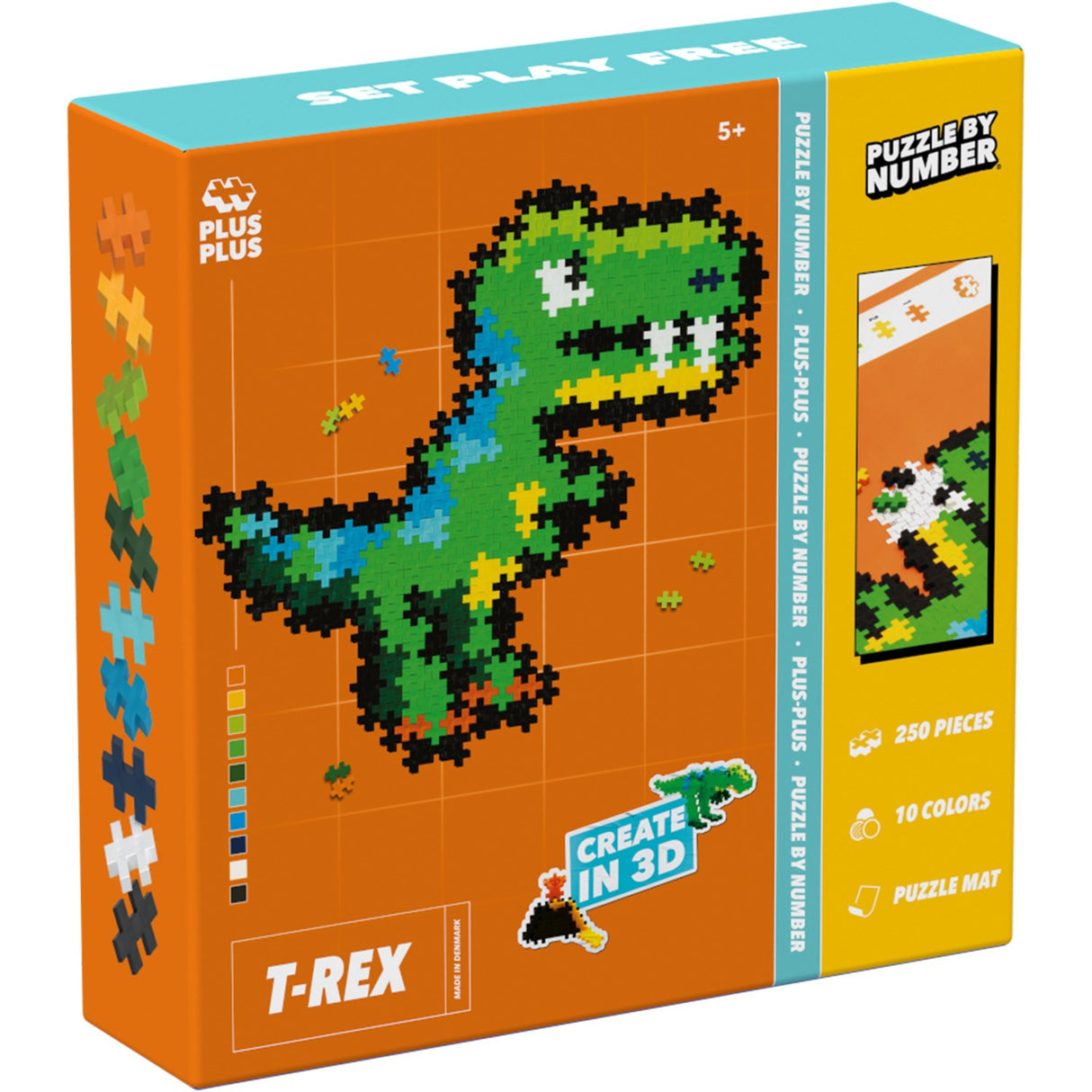 Plus-Plus Pussel By Number T-Rex 250 Pcs