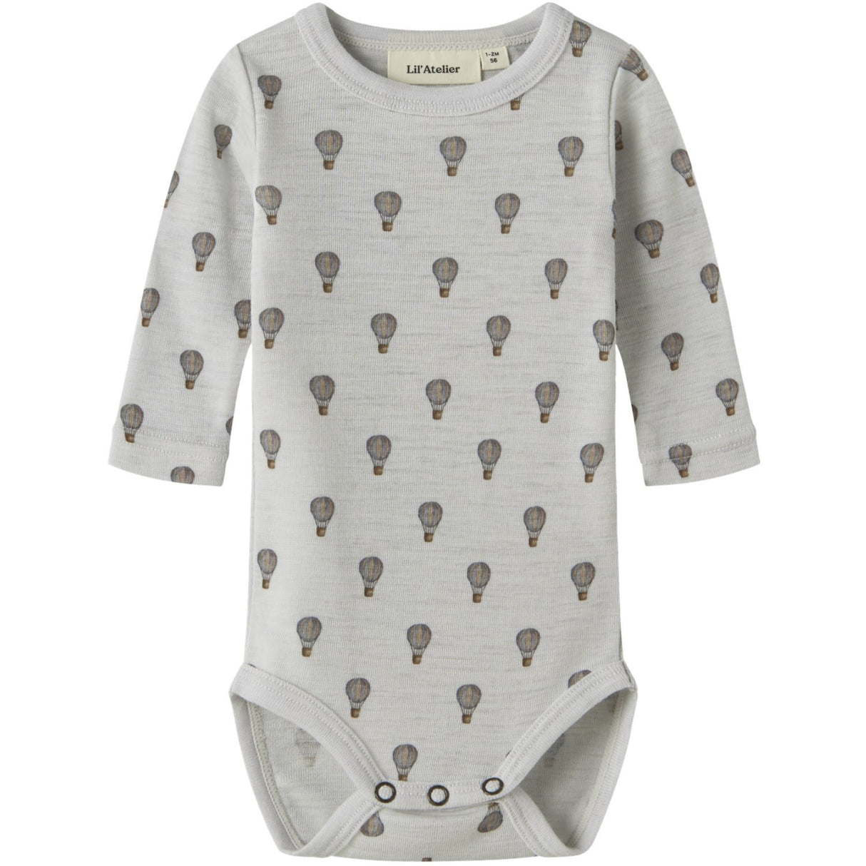 Lil'Atelier Oyster Mushroom Airbaloon Nbmnoel Nor Ull Ls Slim Body Lil