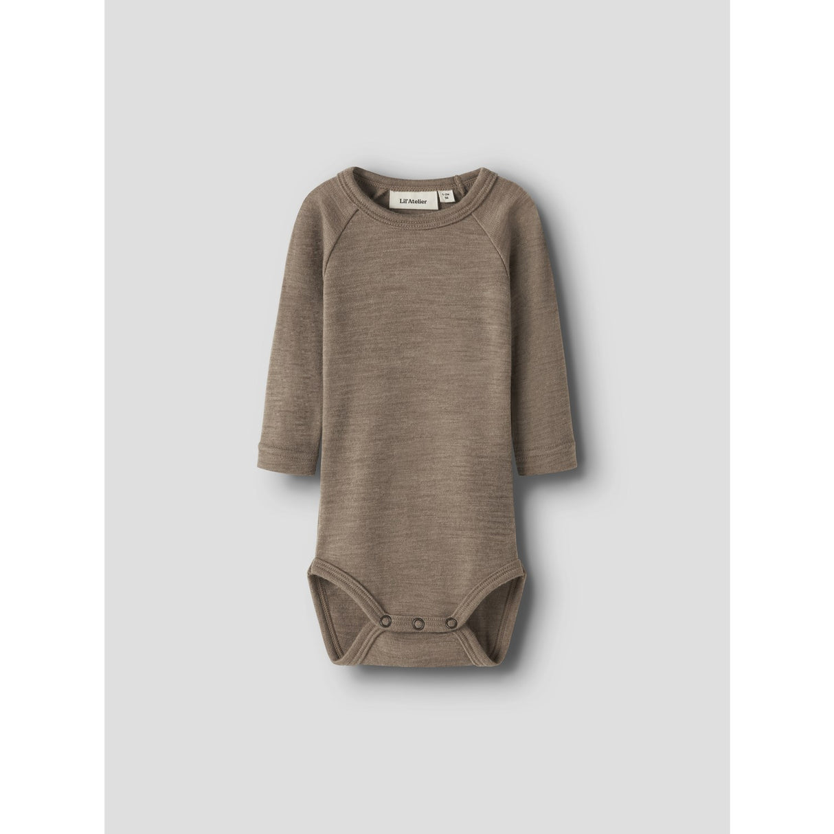 Lil'Atelier Sepia Tint Melange Nbnnester Ull Ls Slim Body Lil