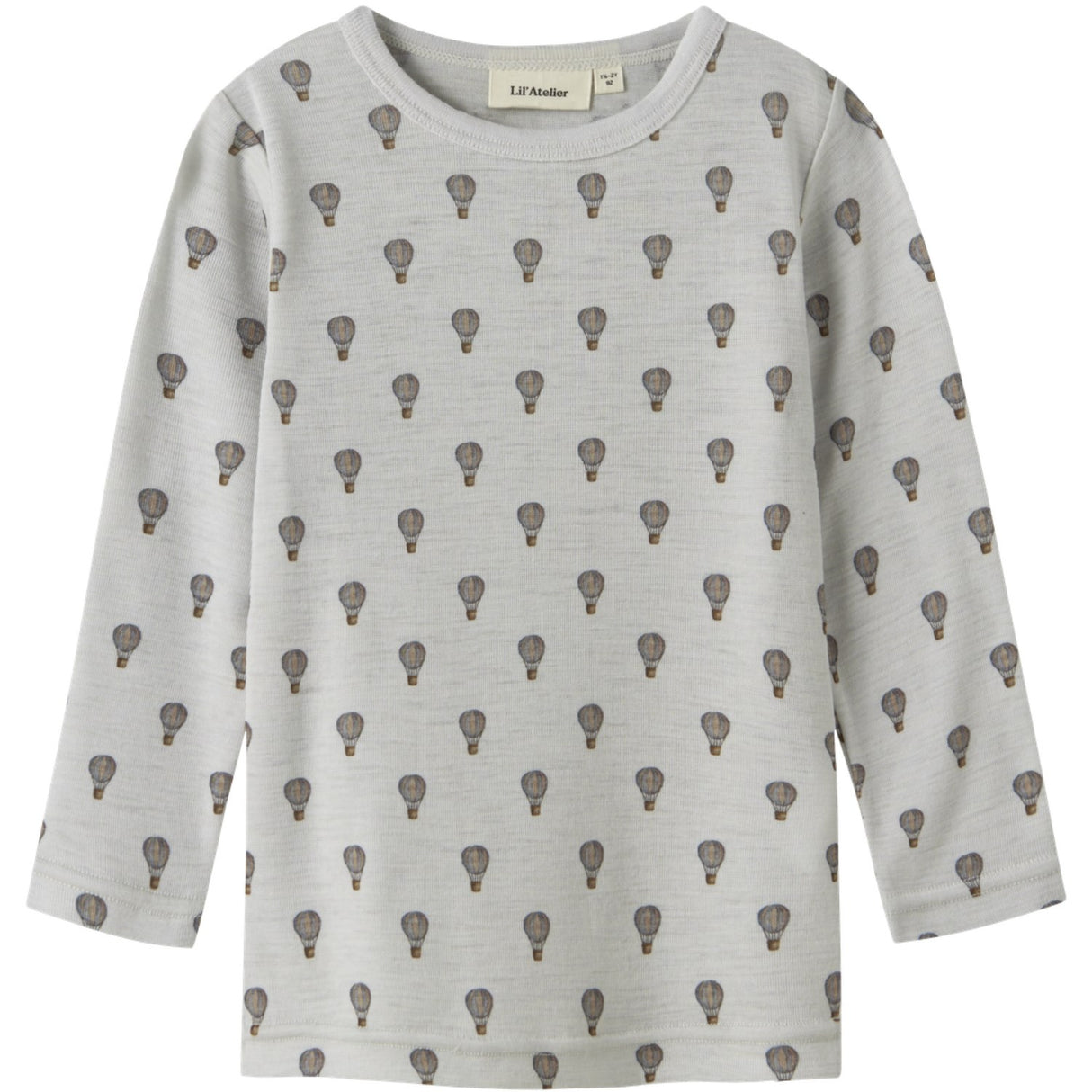 Lil'Atelier Oyster Mushroom Nmmnoel Nor Ull Ls Slim Topp Lil