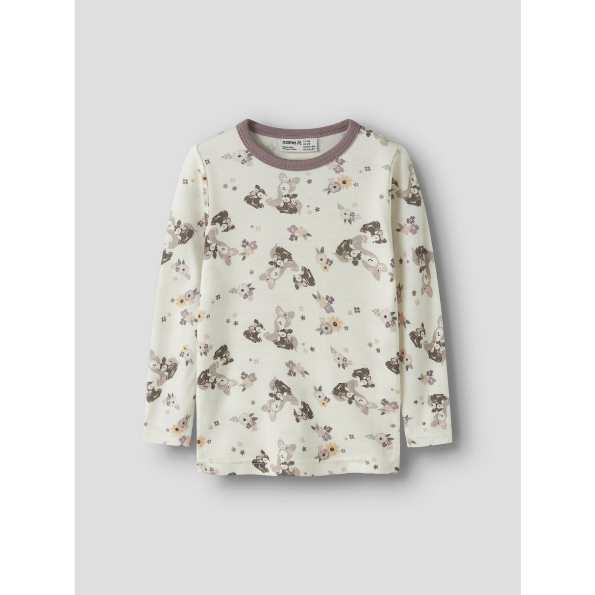 Name It Snow White Bambi + Flower Nmfwillit Ull Ls Topp