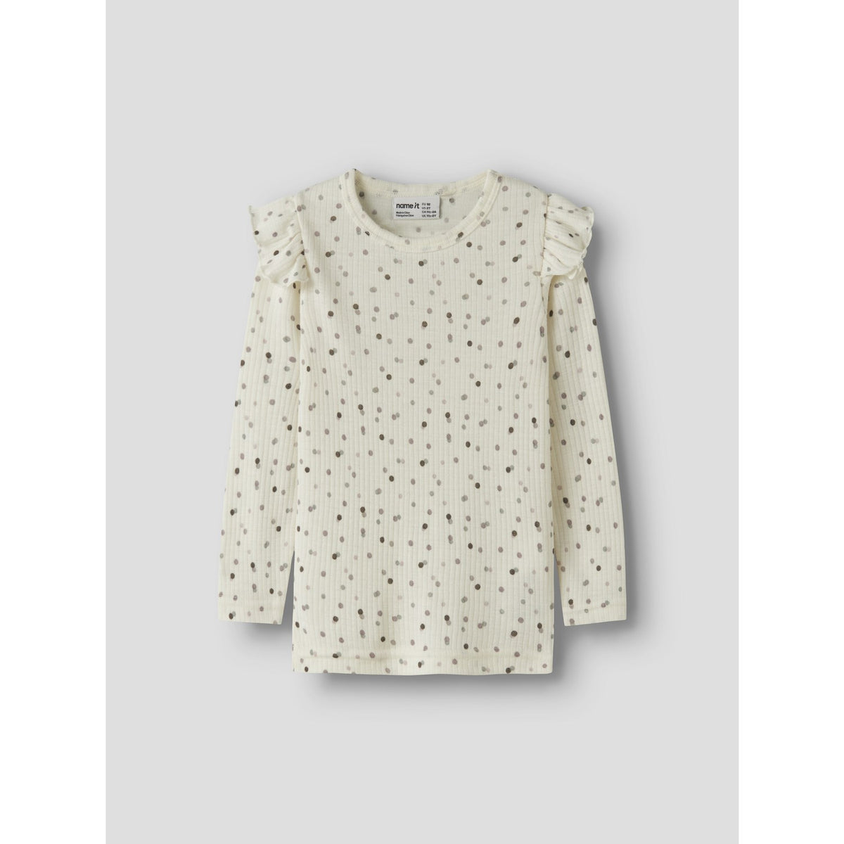 Name It Snow White Double Dots Nmfwomi Wo/Mo Ls Topp