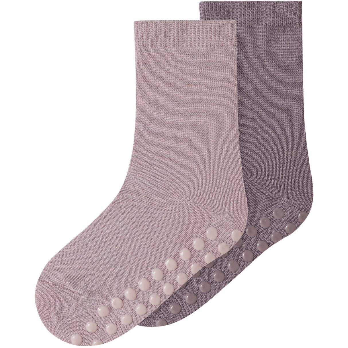 Name It Violet Ice Nmfwak Wo/Bl 2P Strumpor W/Non Skid
