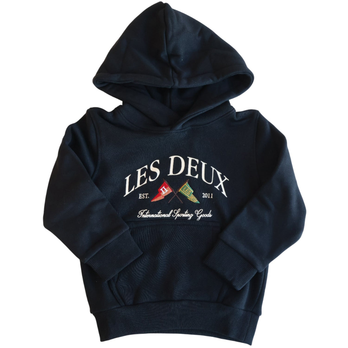 Les Deux Kids Black/Black Ivy League Hoodies Kids