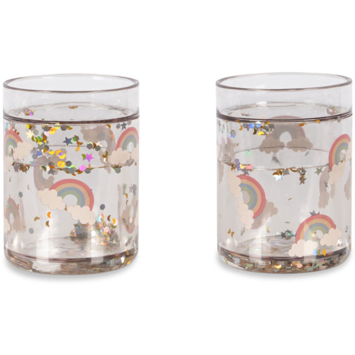 Konges Sløjd Rainbow 2 Pack Glitter Cups