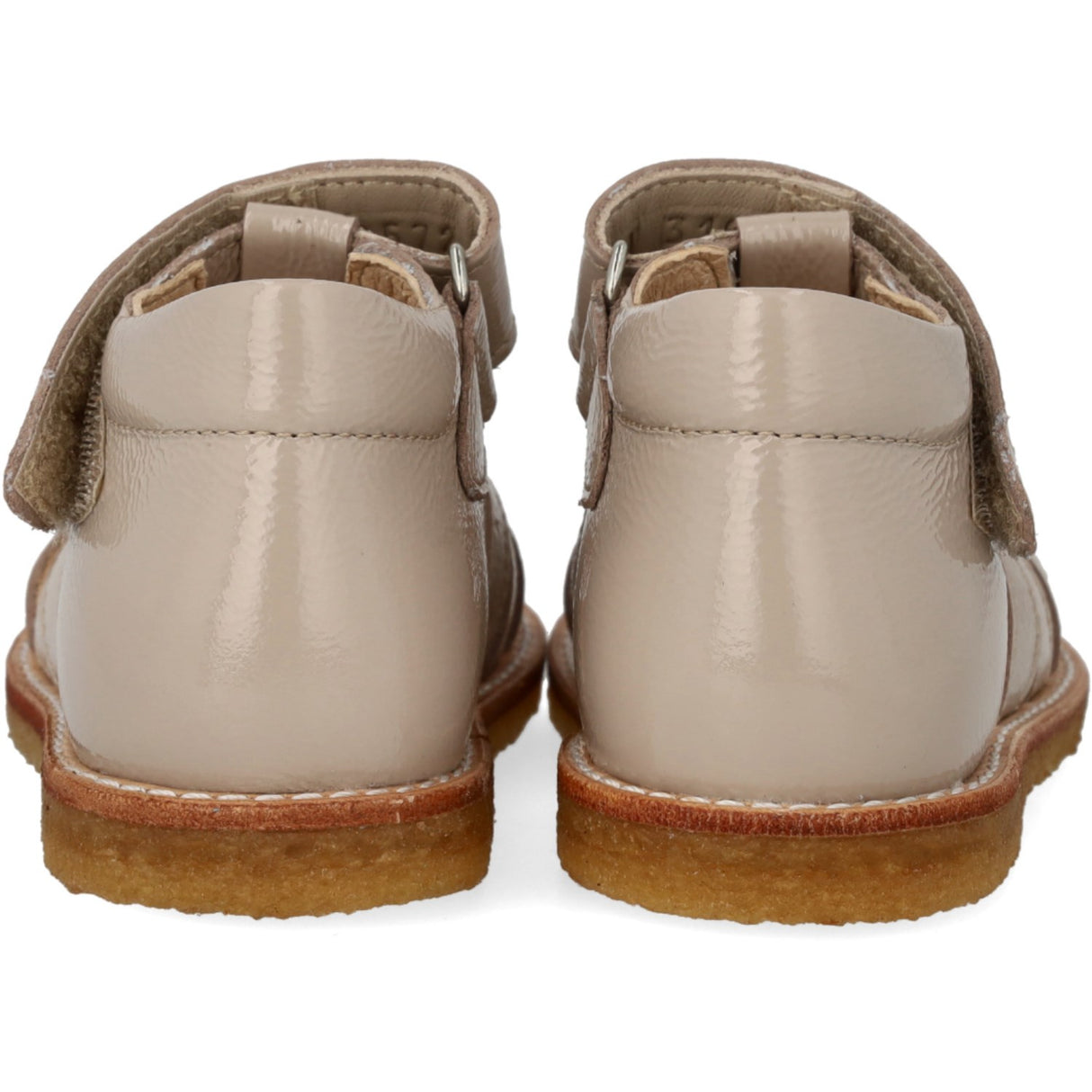 Angulus Hjertesandal Med Glitter Og Velcrolukning