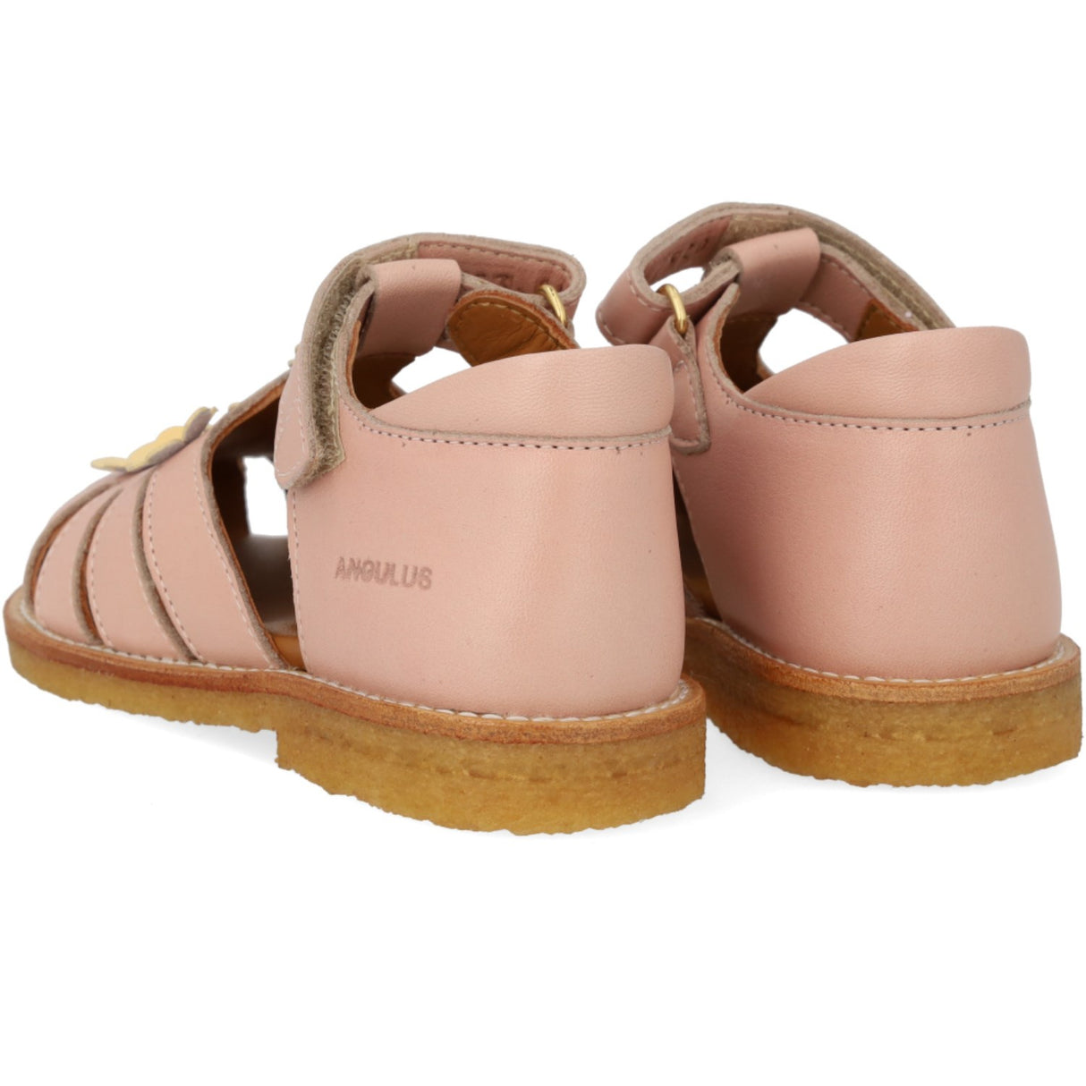 Angulus Sandal Med Lukket Tå Og Blomster