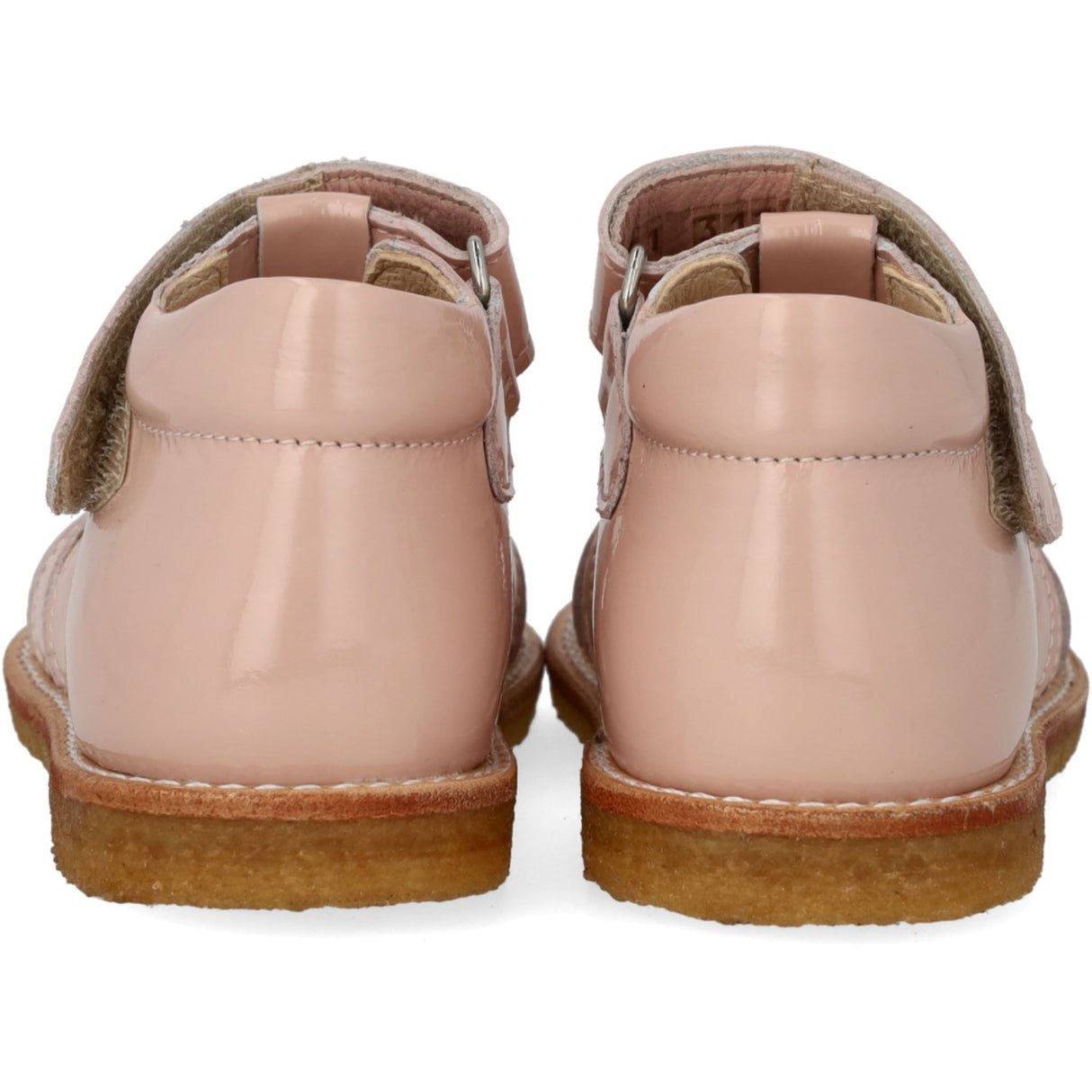 Angulus Hjertesandal Med Glitter Og Velcrolukning