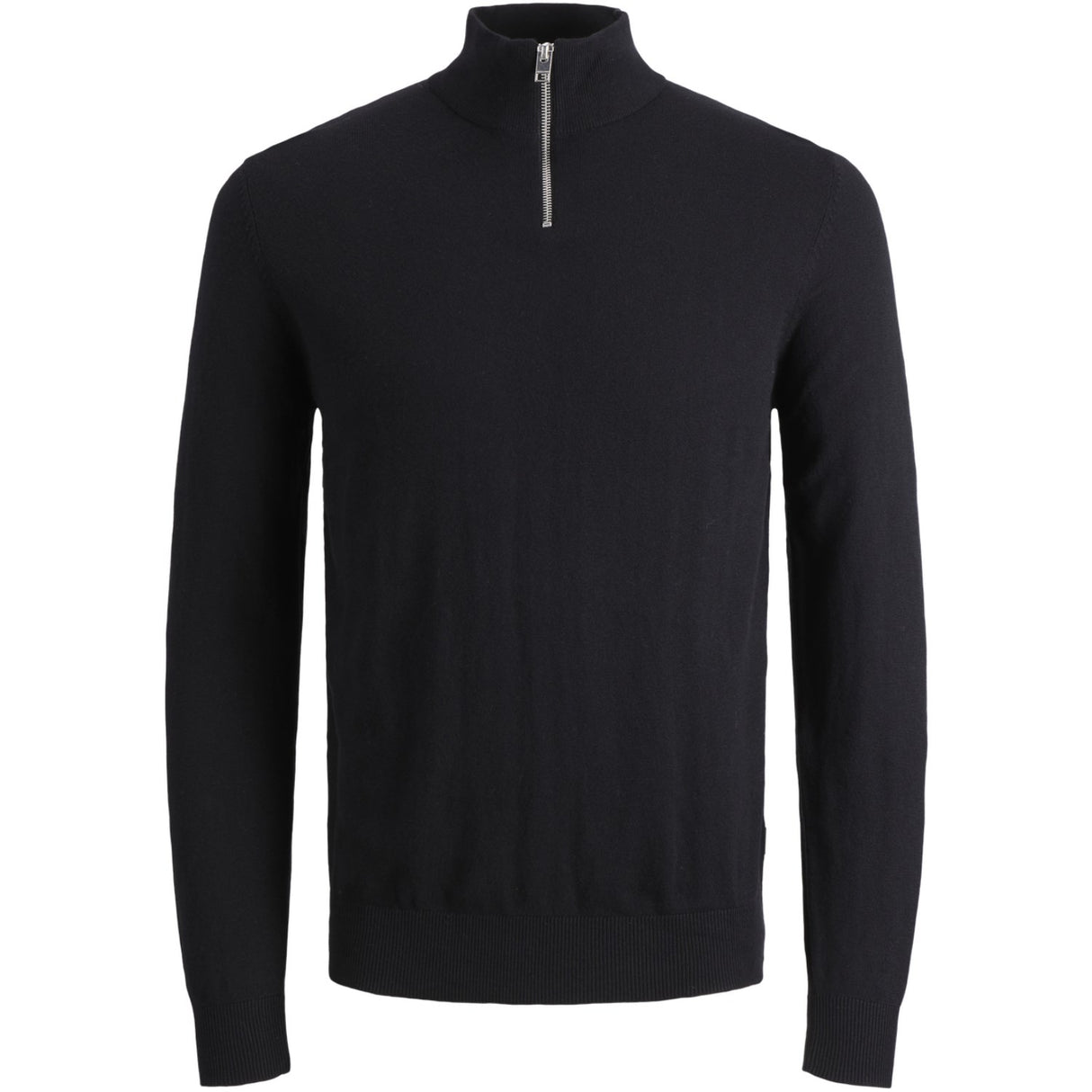 Jack & Jones Junior Black Jjeemil Stickad Half Zip Noos Jnr