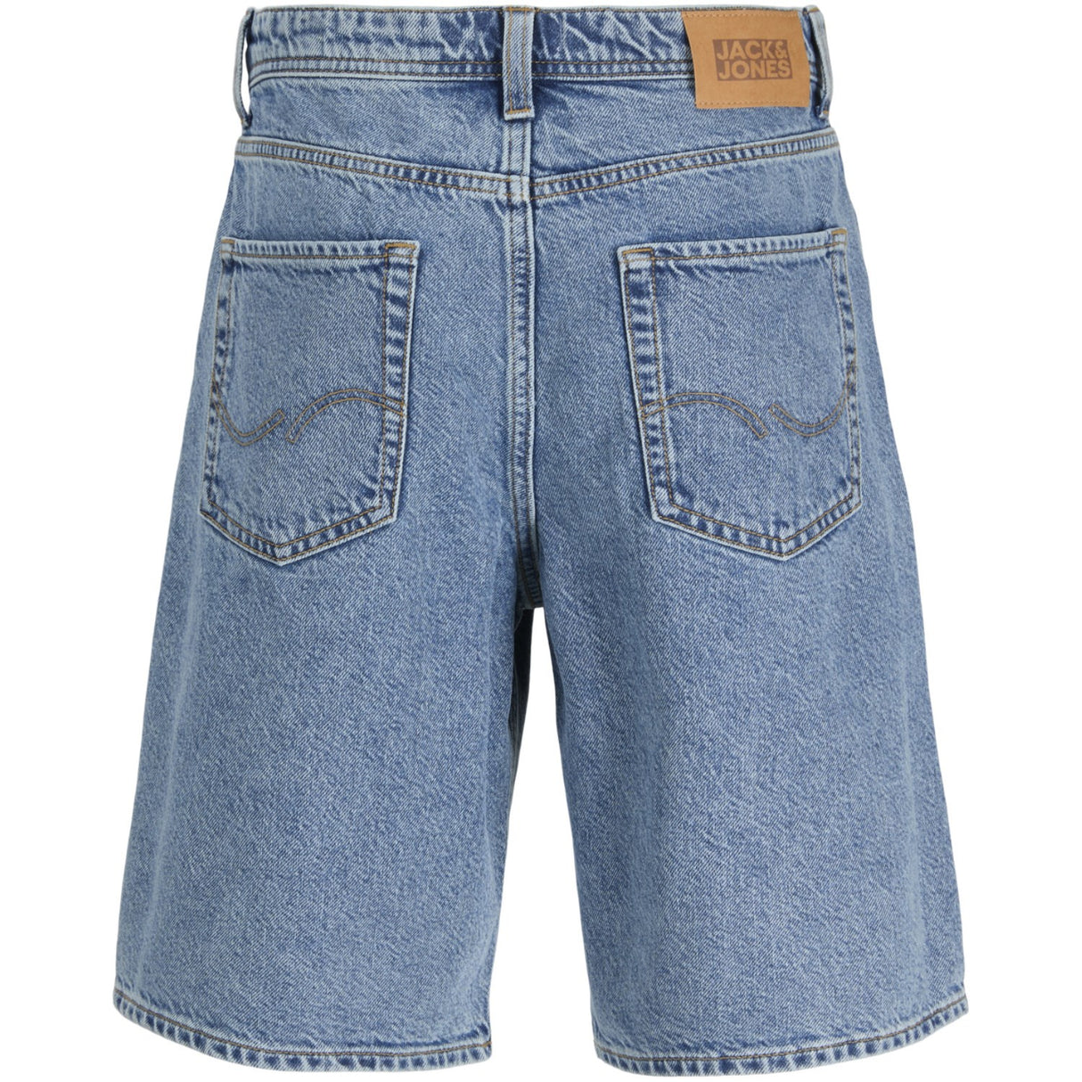Jack & Jones Junior Blue Denim Jjialex Jjoriginal Shorts Sq 731 Sn Jnr