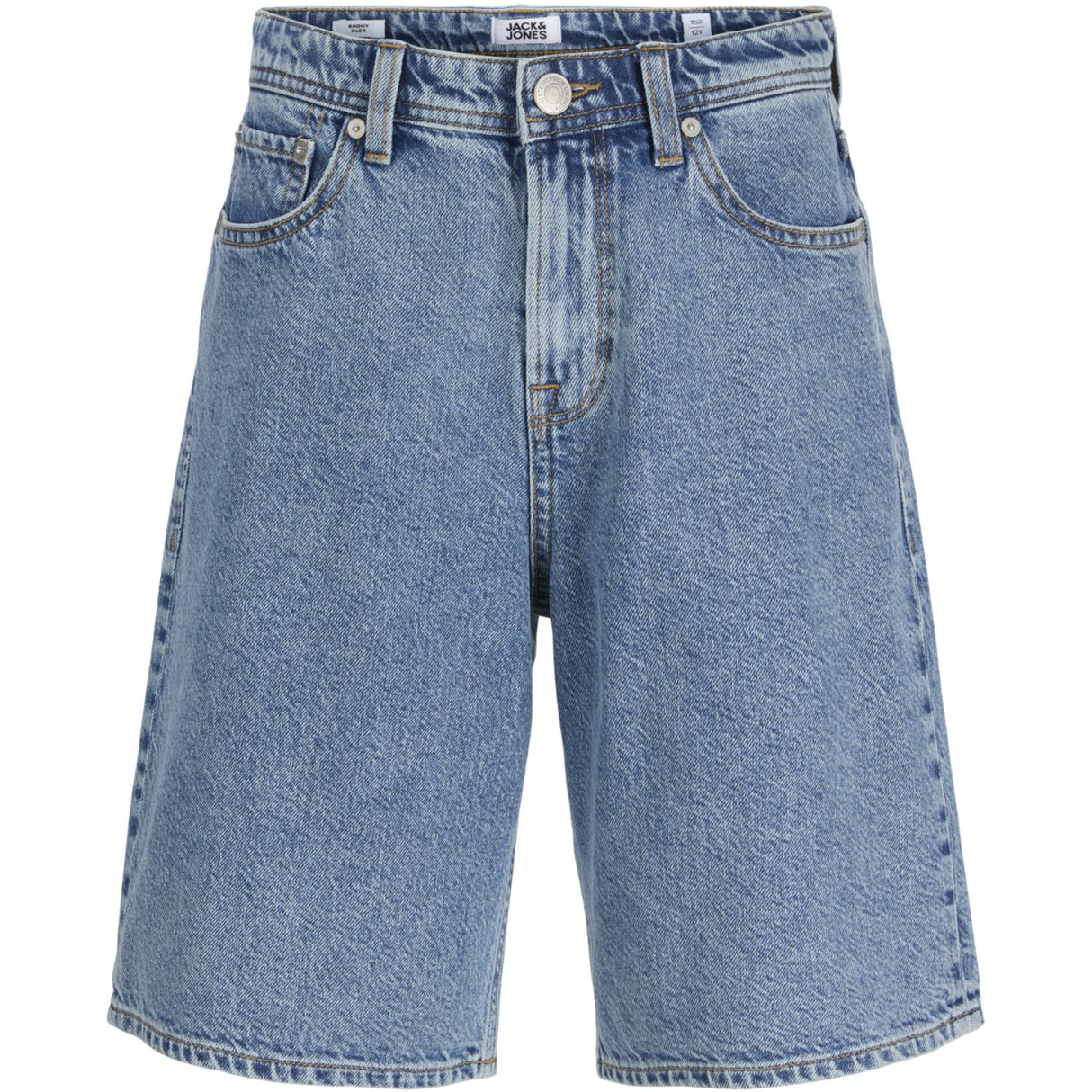 Jack & Jones Junior Blue Denim Jjialex Jjoriginal Shorts Sq 731 Sn Jnr