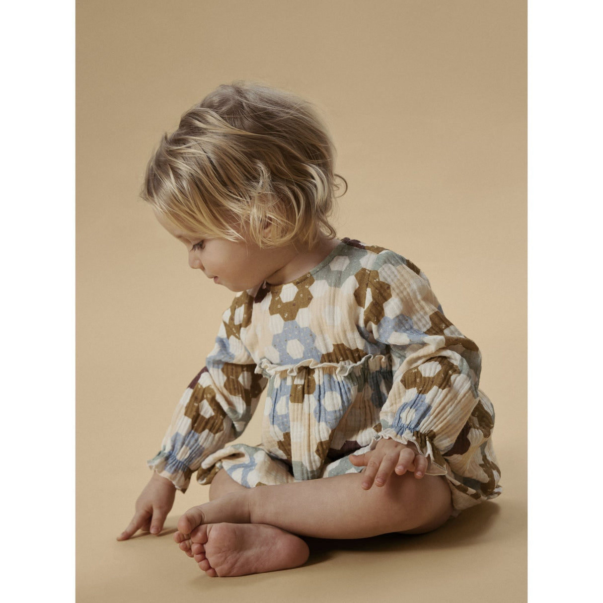 Lil'Atelier Coconut Milk Nbftalia Ls Loose Body Klänning Lil