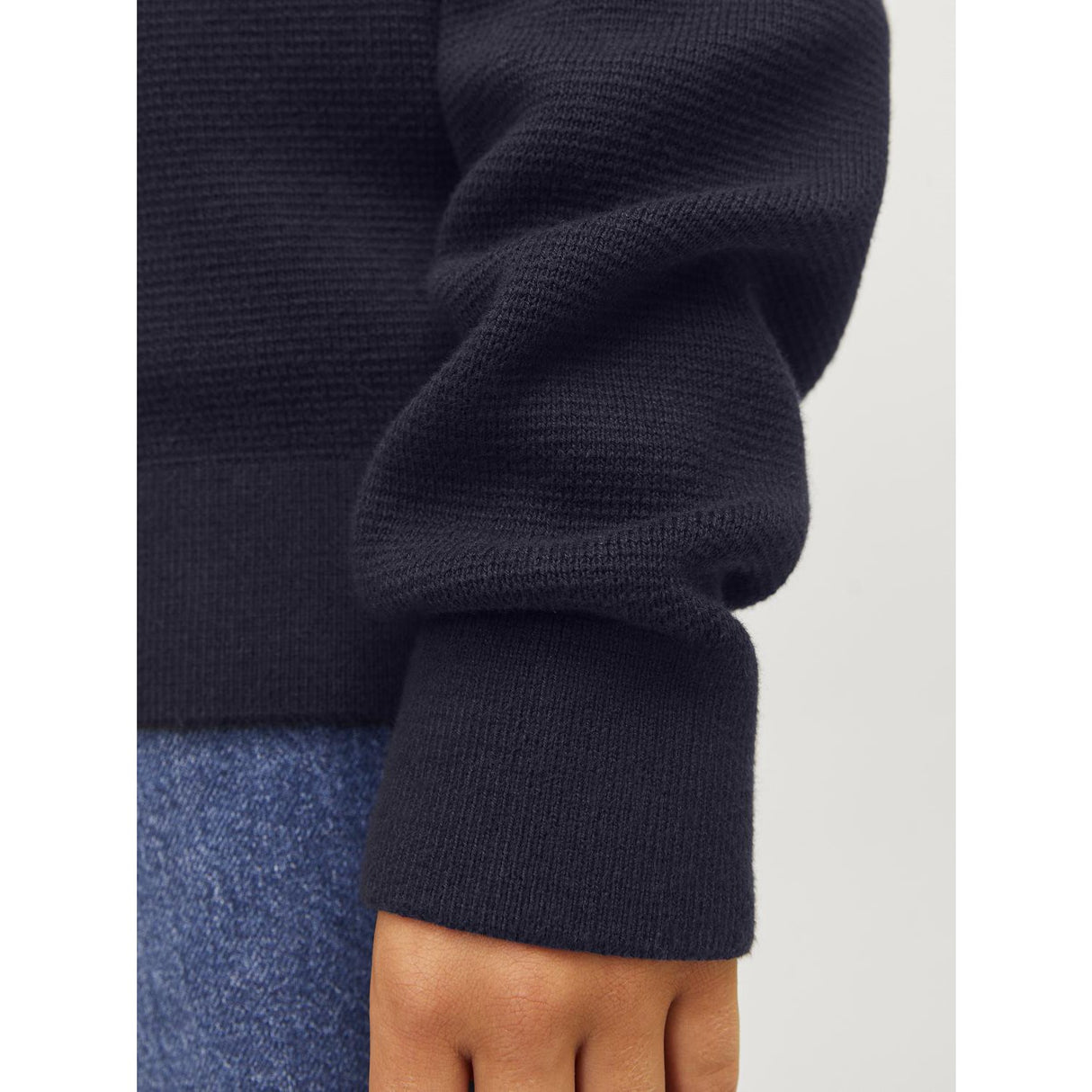 Jack & Jones Junior Night Sky Jprblamilano Stitch Stickad Crew Neck Jnr