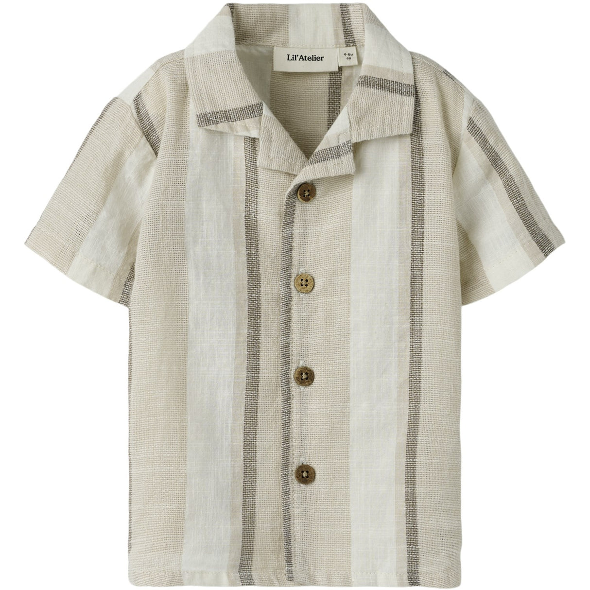 Lil'Atelier Coconut Milk Nbmfibert Ss Loose Skjorta Lil