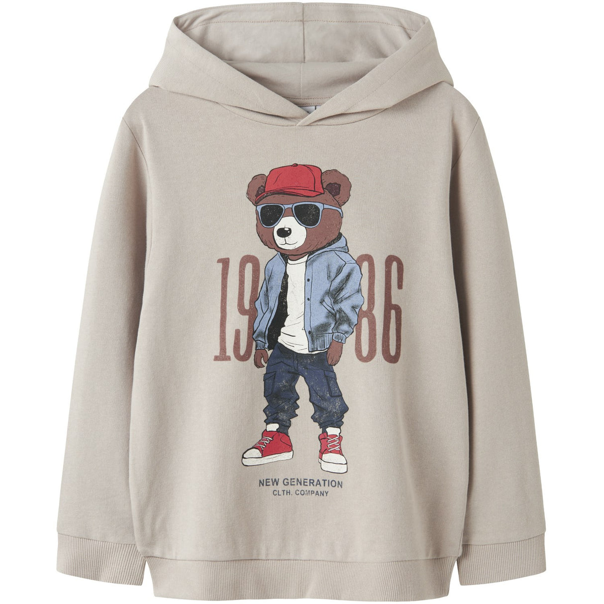 Name It Chateau Gray Nkmdobs Ls Nreg Sweat Wh Unb Box