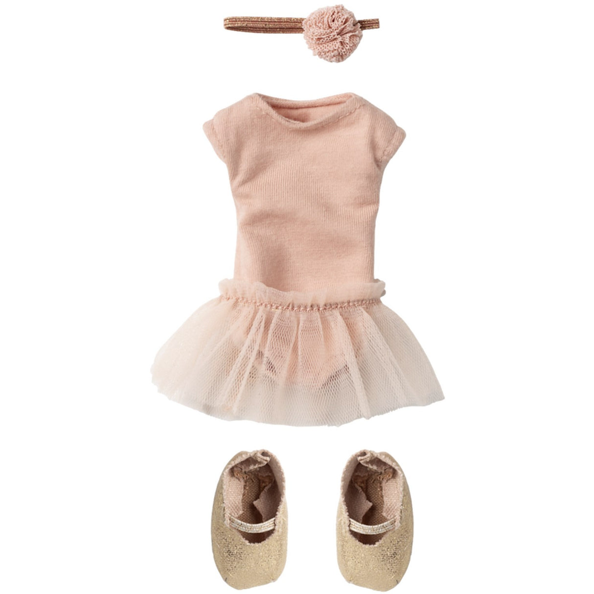 Maileg Balletdragt Och Tylskørt Rosa, Størrelse 2