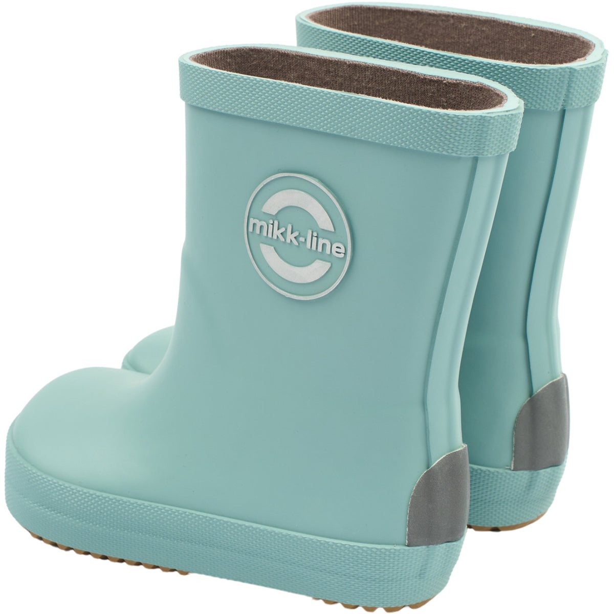 Mikk-Line Stone Blue Gummistövlar Solid - Barefoot