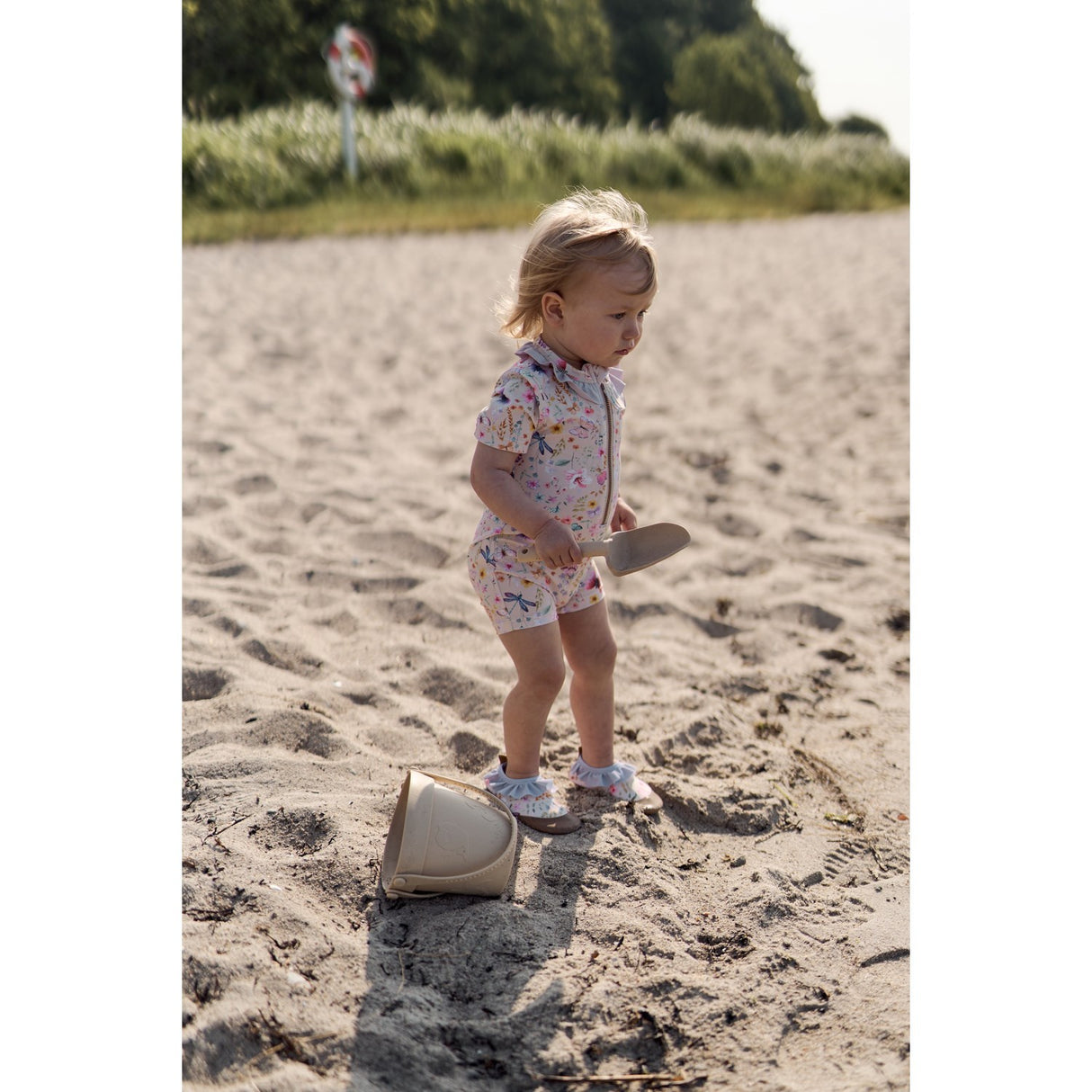 Mikk-Line Butterfly AOP Swim Dräkt Uv Frill AOP