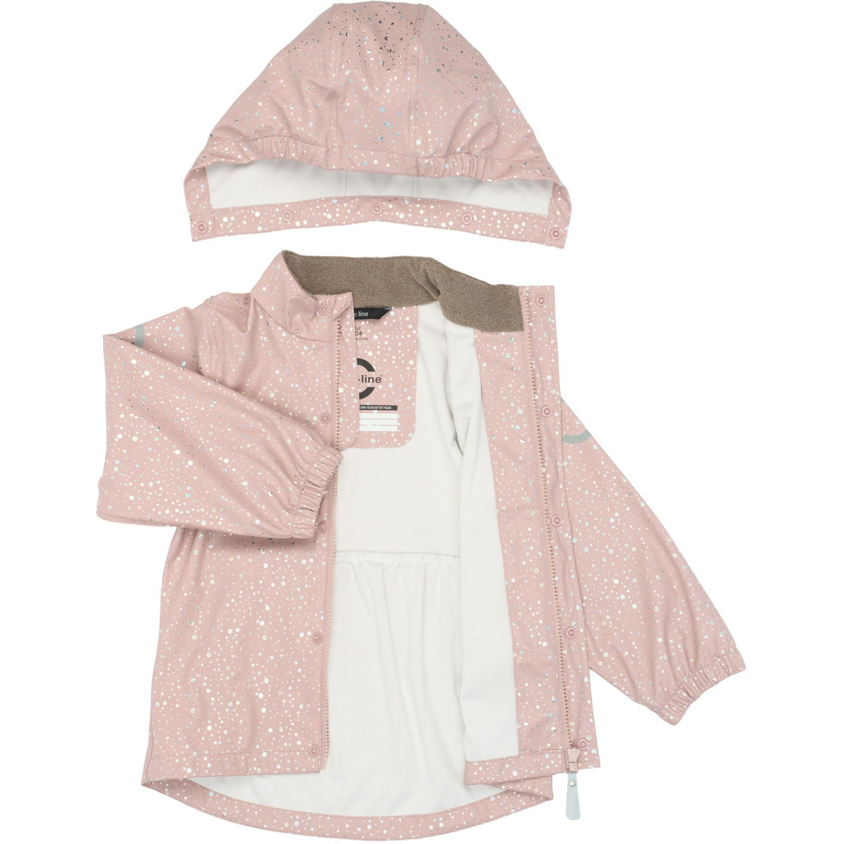 Mikk-Line Adobe Rose Pu Glitter Rain Sett